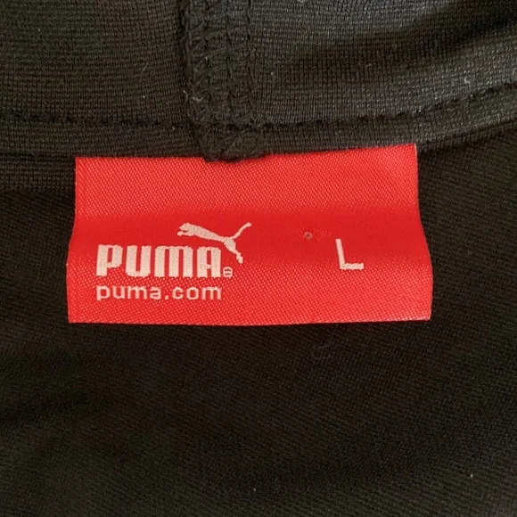 PUMA women’s fitted black white hoodie Zip up - Picture 13 of 15